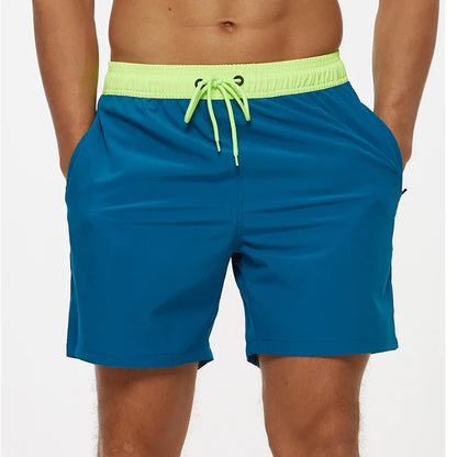 Elastic Closure Men's Swim Trunks