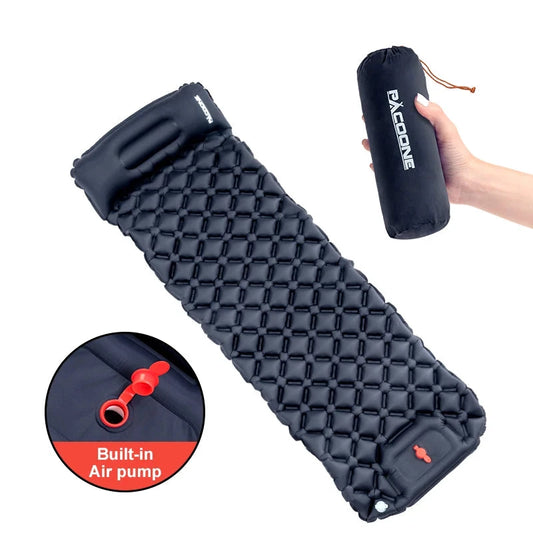 Outdoor Inflatable Sleeping Pad with Pump