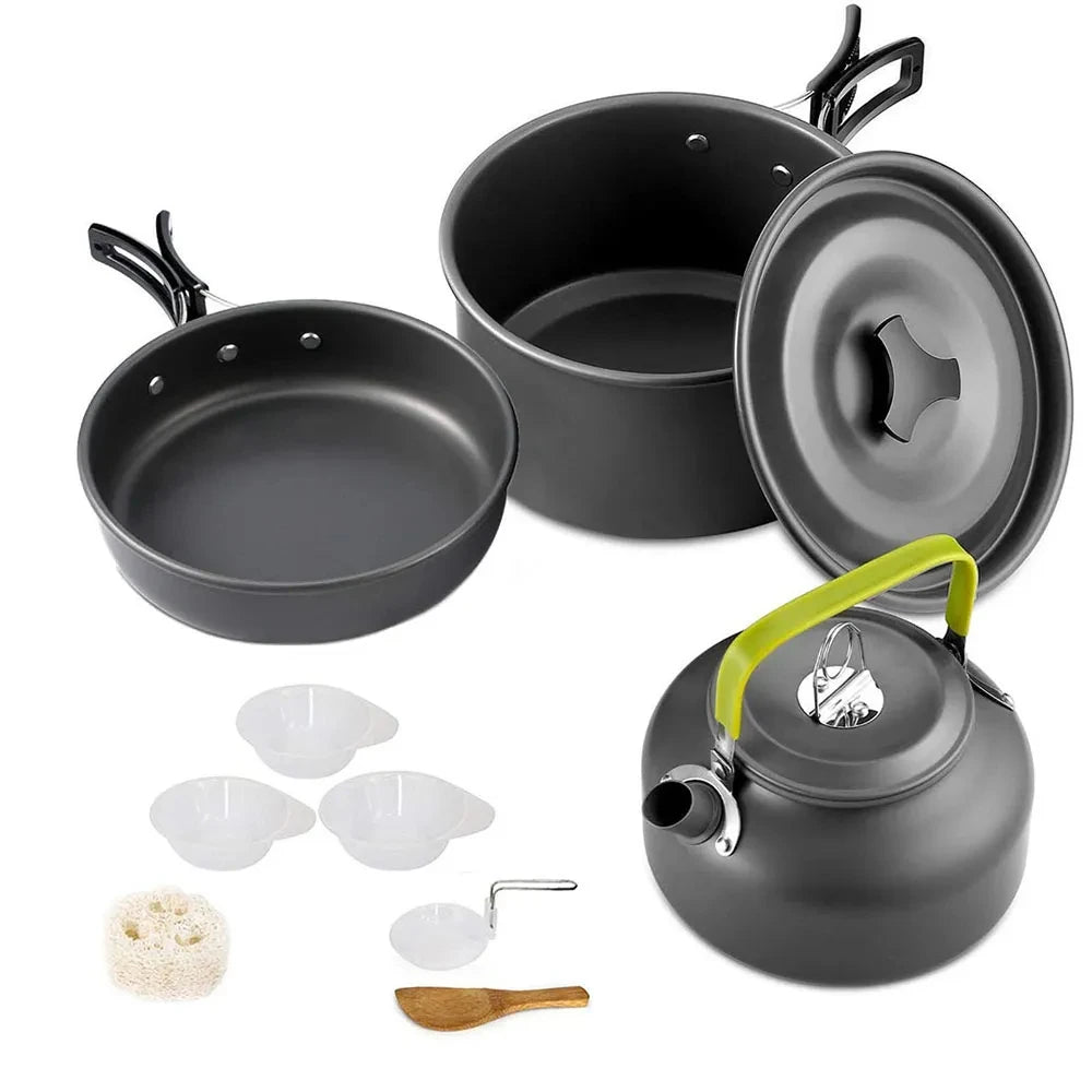 Camping Cooking Set Non-Stick Pots