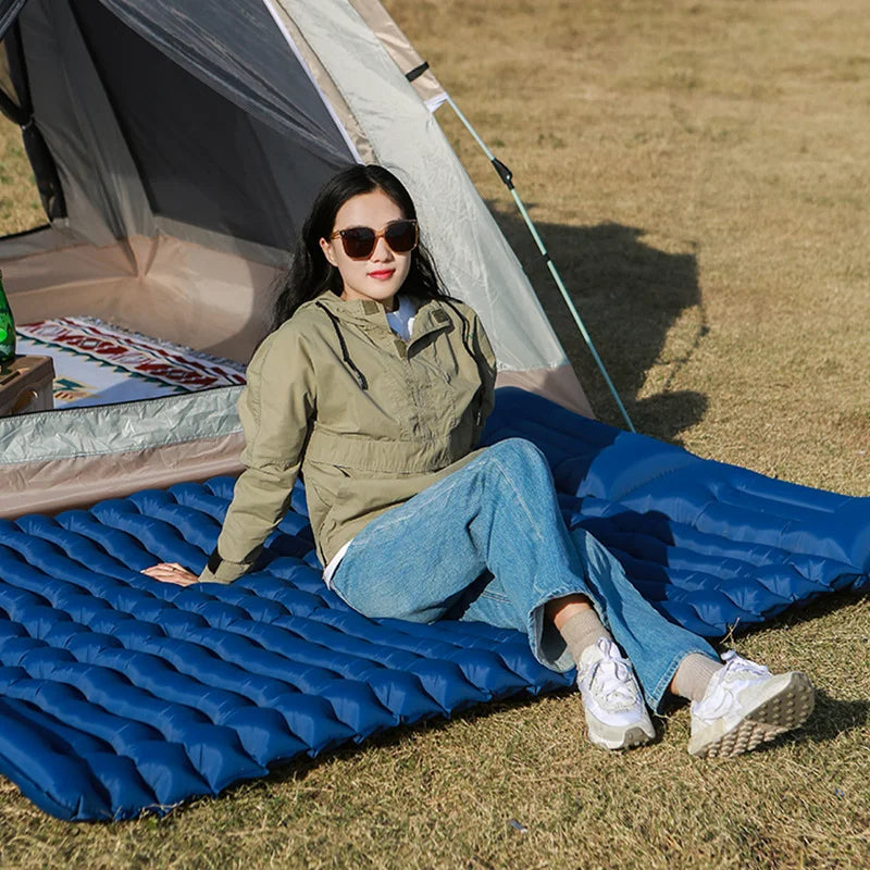 Outdoor Double Sleeping Pad with Pillow