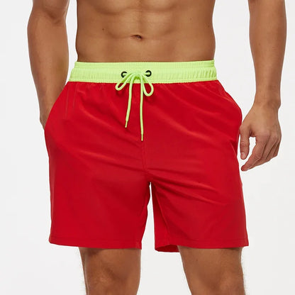 Elastic Closure Men's Swim Trunks