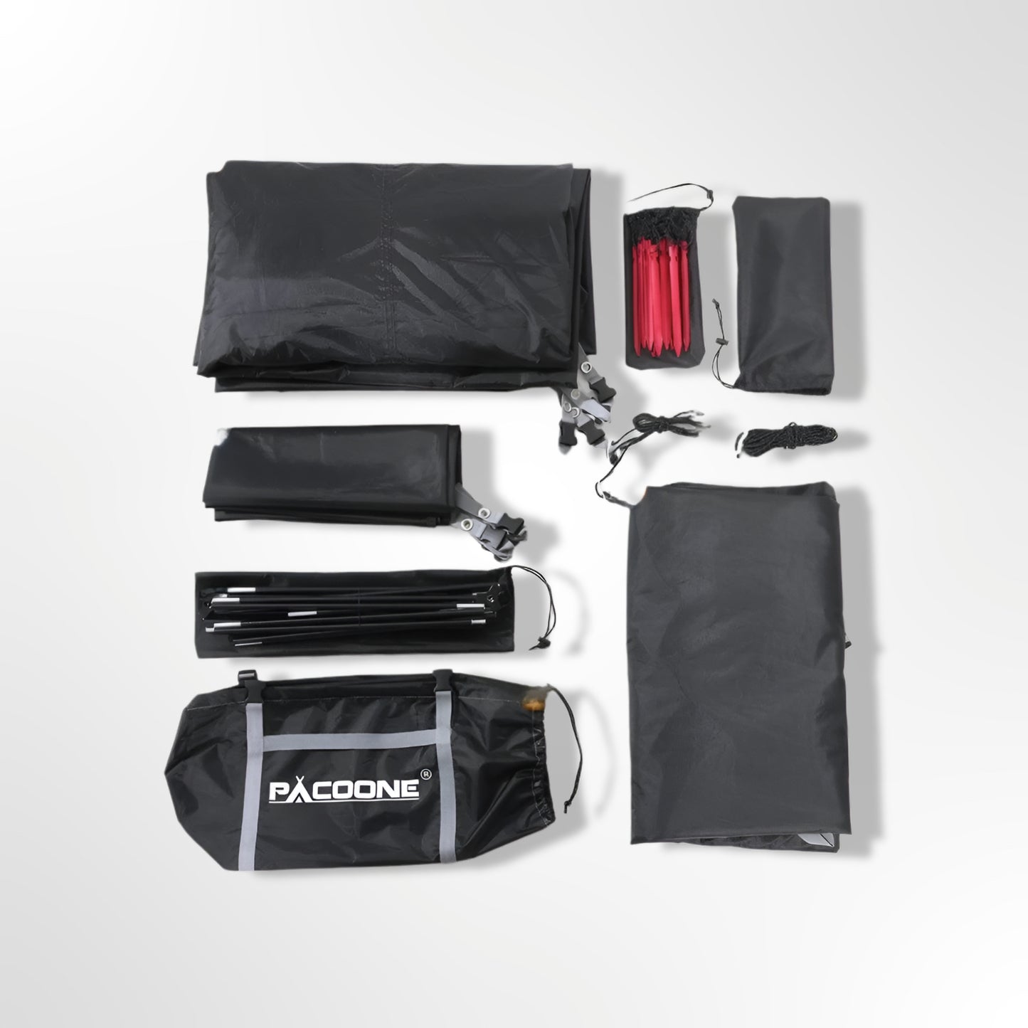 PACOONE Tent - 2-Person | Ultralight & Waterproof 20D Nylon | 3-Season