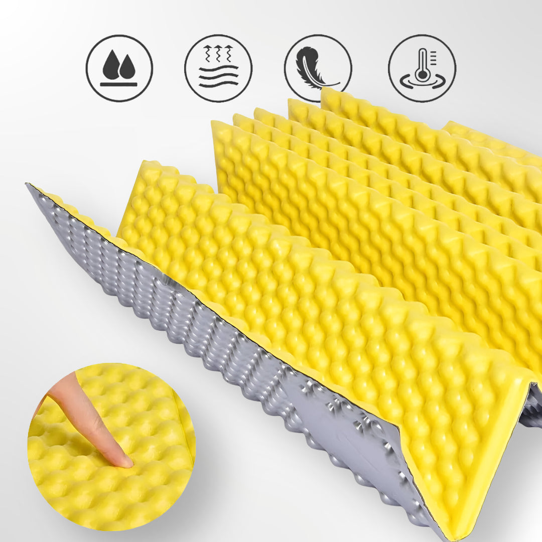 Foam Sleeping Pad - 1-Person | Heat-Reflective & Moistureproof | Lightweight | 1.8cm Thick