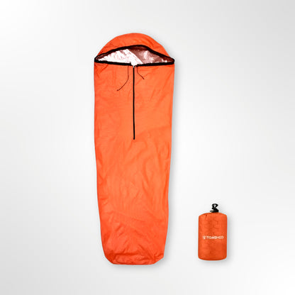 Emergency Thermal Sleeping Bag - 1-Person | Ultralight 180g | Heat-Reflective & Waterproof | Survival Use